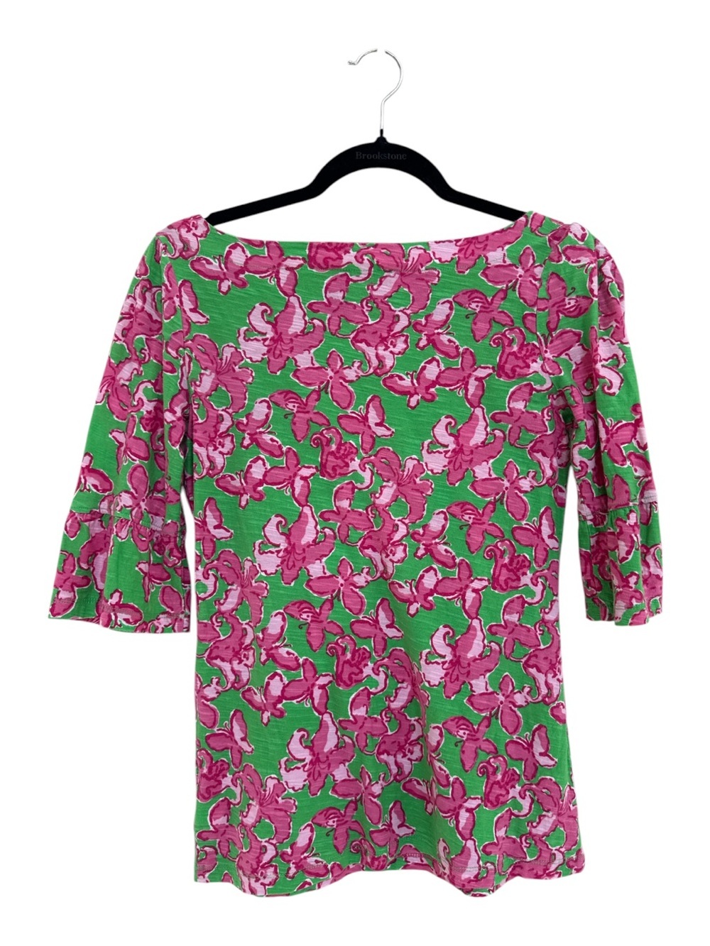 Lilly Pulitzer Pink Floral Boatneck Top